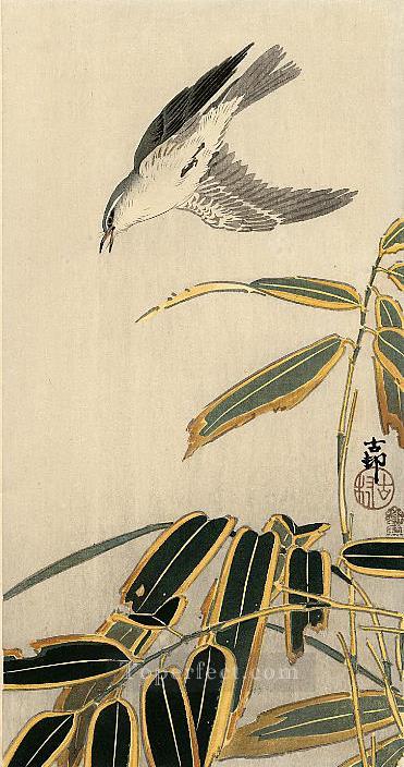 wheater and bamboo Ohara Koson Shin hanga Oil Paintings